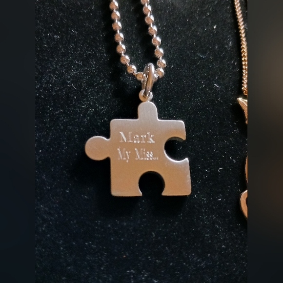 Customized Charm Necklaces, Cat & Puzzle! Unique Salvage - Picture 7 of 9